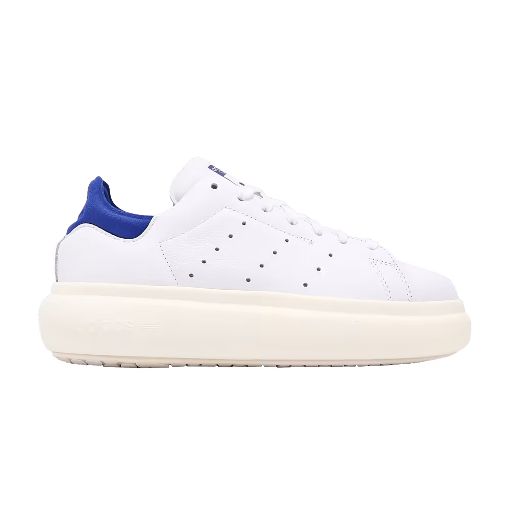Adidas Women's Stan Smith Platform White Royal Blue