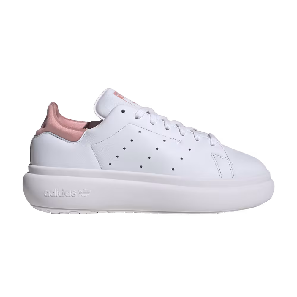 Adidas Women's Stan Smith Platform White Semi Pink Spark