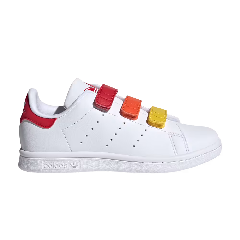 Adidas Stan Smith J White Better Scarlet