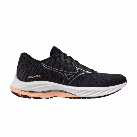 Mizuno Wmns Wave Rider 26 'Black Salmon'