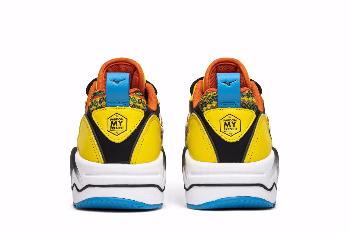 Pardon My French x Mizuno Wave Rider 1 African Fabric, view 7