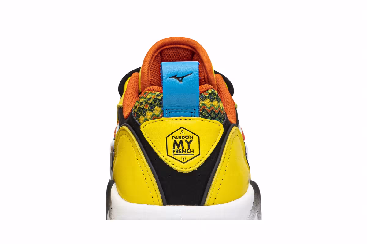 Pardon My French x Mizuno Wave Rider 1 African Fabric, view 8