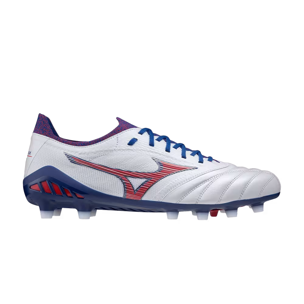 Mizuno Morelia Neo 3 Beta Japan White High Risk Red Blue