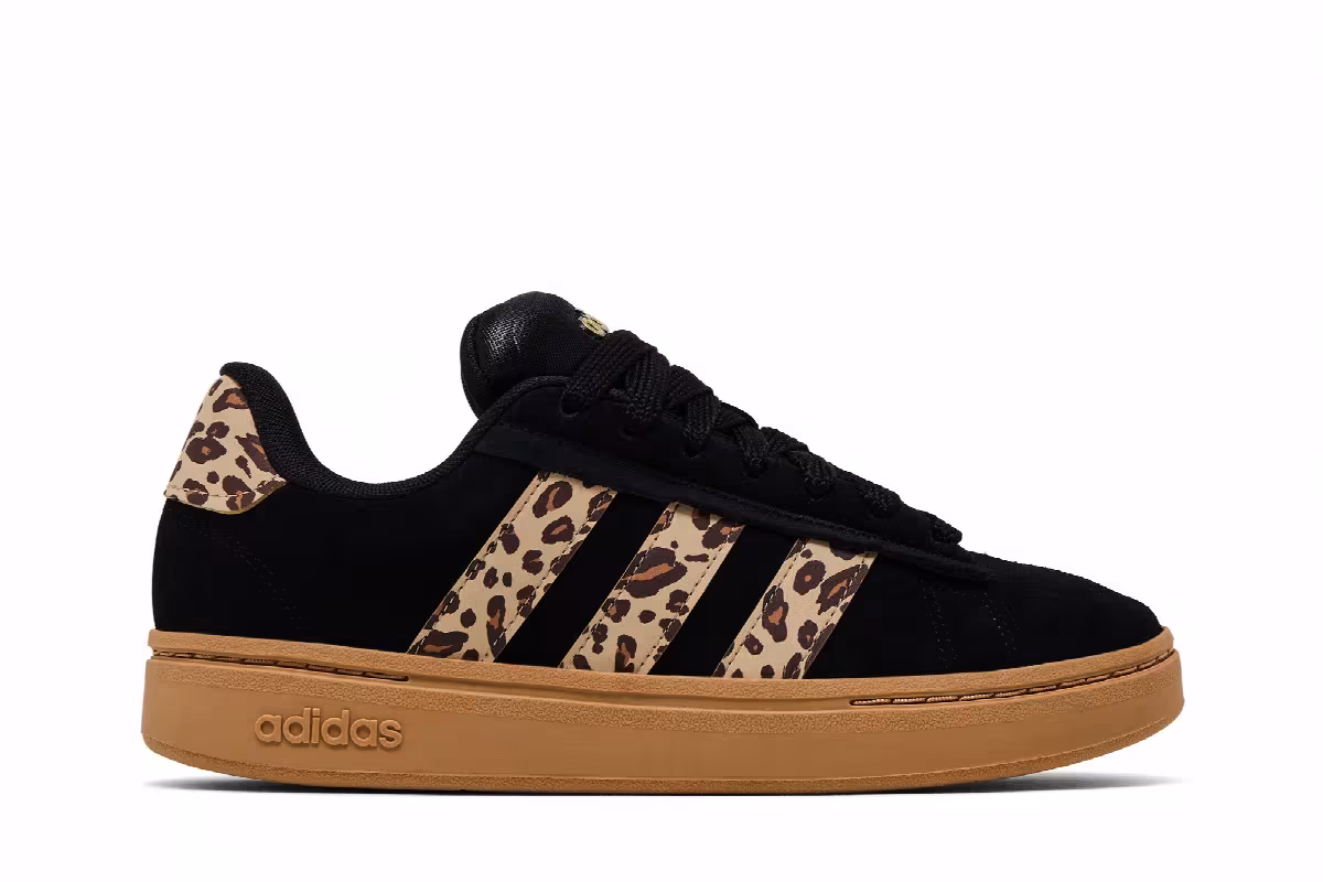 Adidas Women's Grand Court Alpha 00s Leopard, view 2