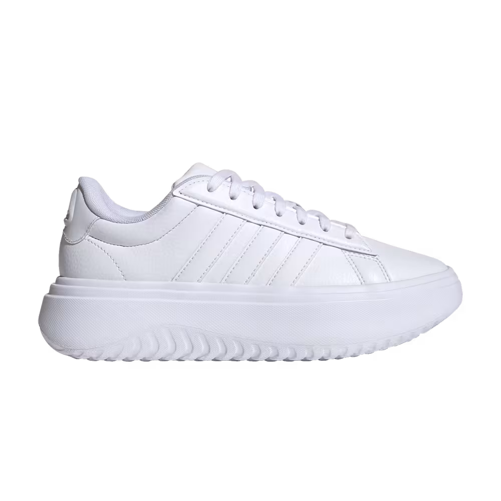 Adidas Women's Grand Court Platform Crystal White