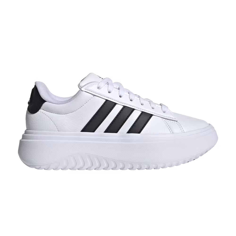 adidas Women's Grand Court Platform White Black