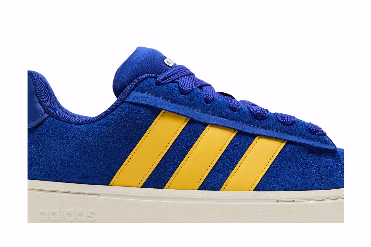 adidas Grand Court Alpha Lucid Blue Utility Yellow, view 3