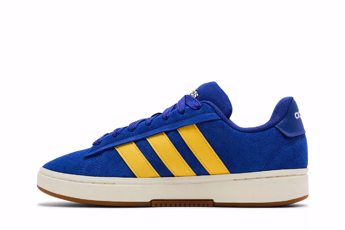 adidas Grand Court Alpha Lucid Blue Utility Yellow, view 4