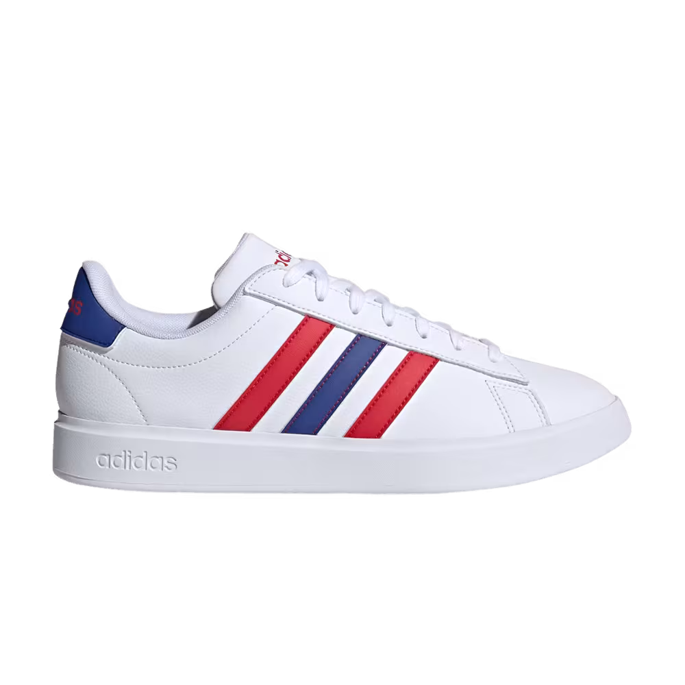 Adidas Grand Court 2.0 White Semi Lucid Blue Scarlet