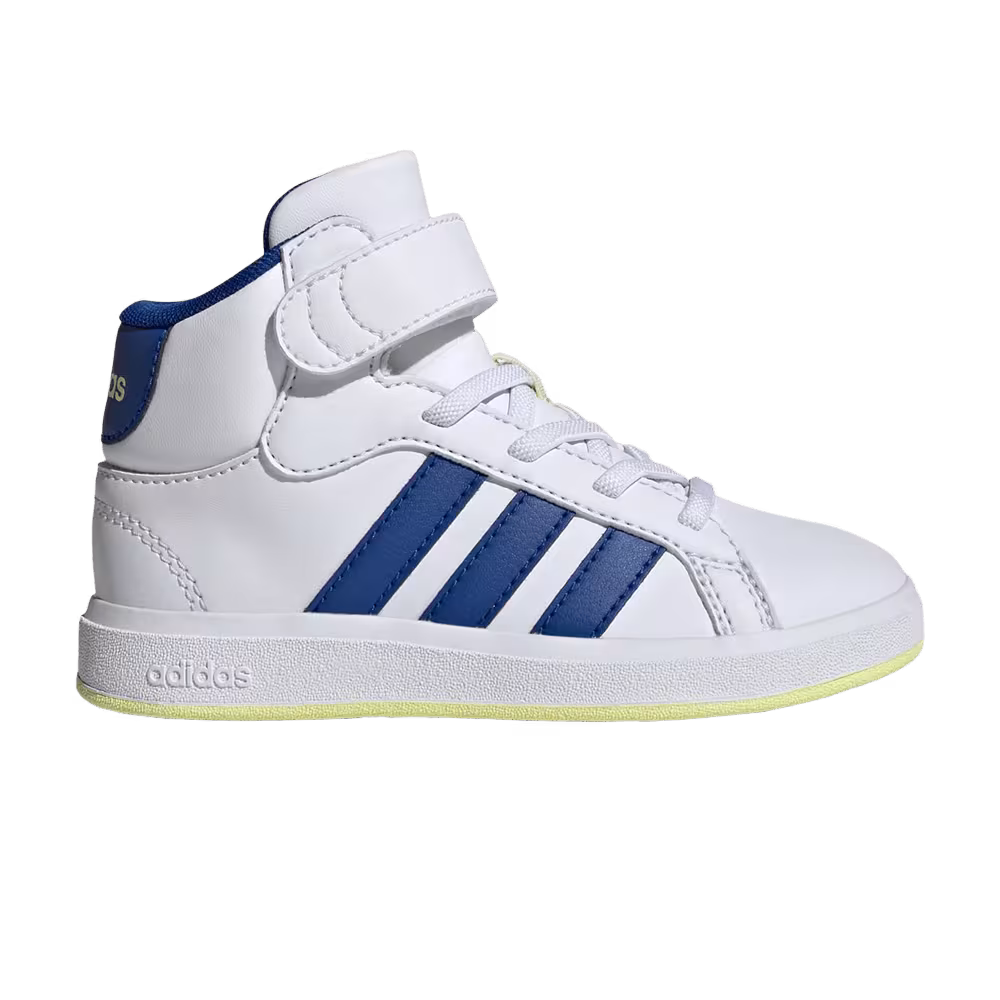 Adidas Grand Court Mid K White Royal Blue