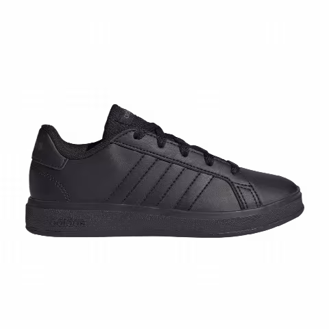 Adidas Grand Court Lace-Up K 'Black Grey'
