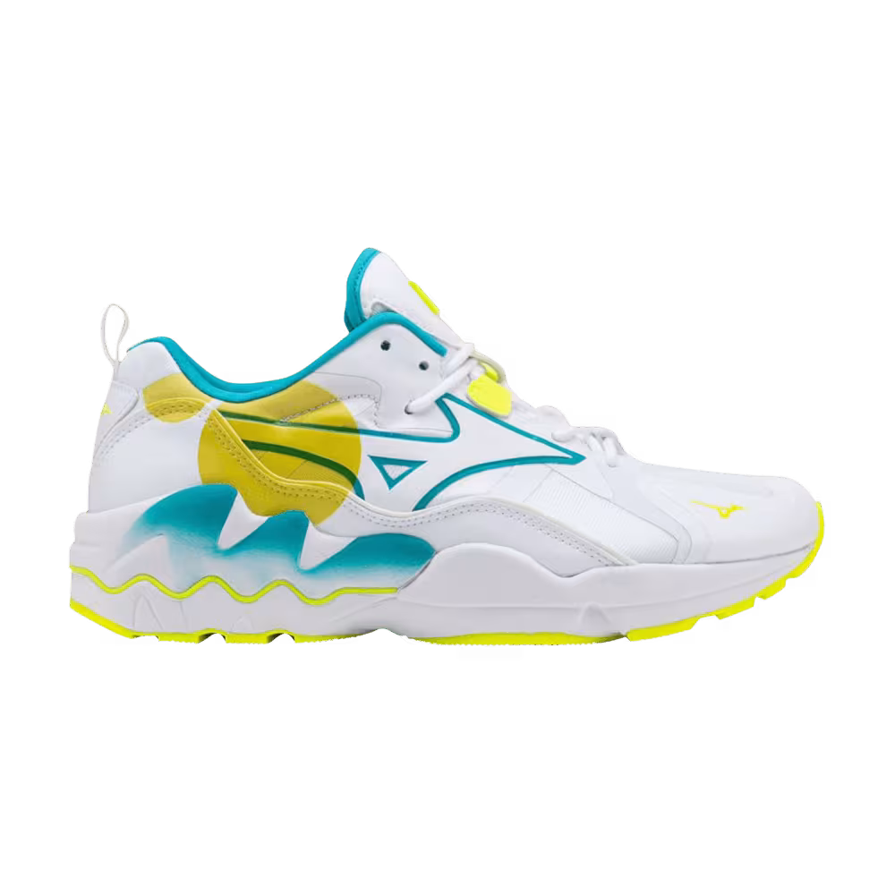 Mizuno Wave Rider 1 Shape of Time - White Yellow