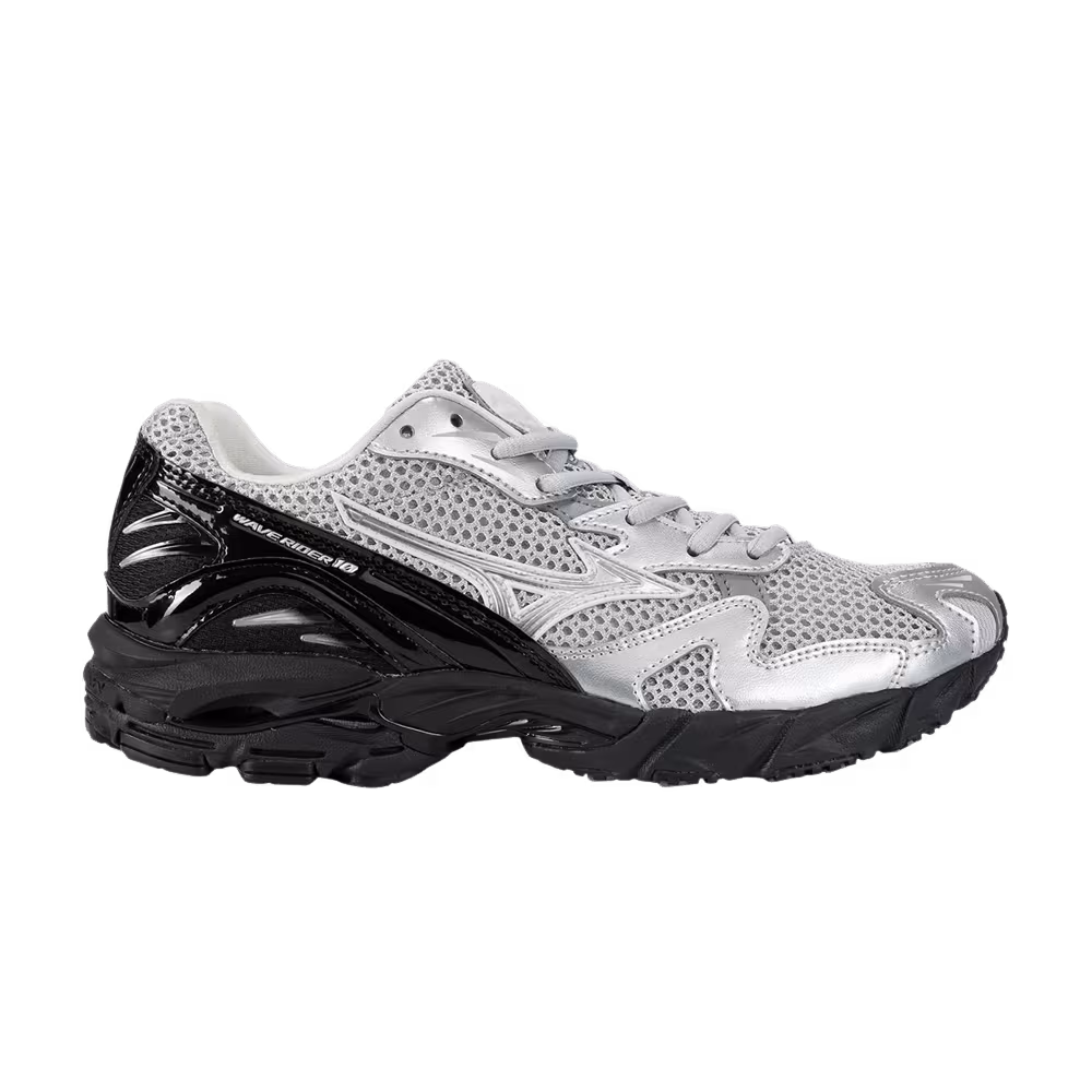 Mizuno Wave Rider 10 Silver Black
