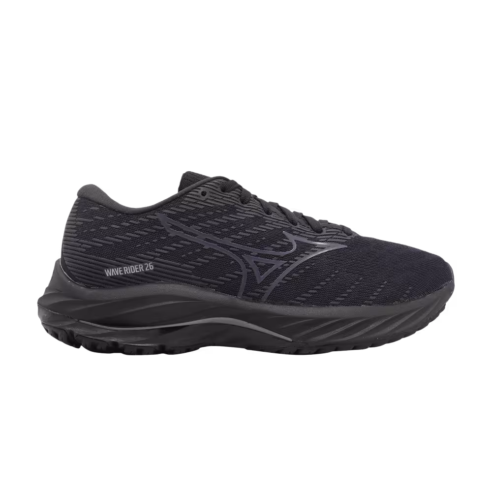 Mizuno Women's Wave Rider 26 Black Dark Grey