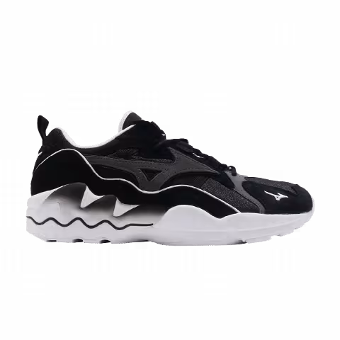 Mizuno Wave Rider 1 S 'Black White'