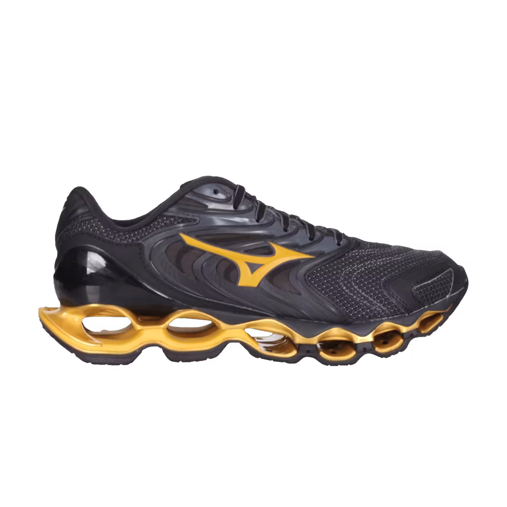 Mizuno Wave Prophecy 12 S Black Gold Reflective