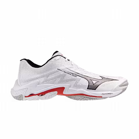 Mizuno Wave Lightning Elite 'White Grey Red'