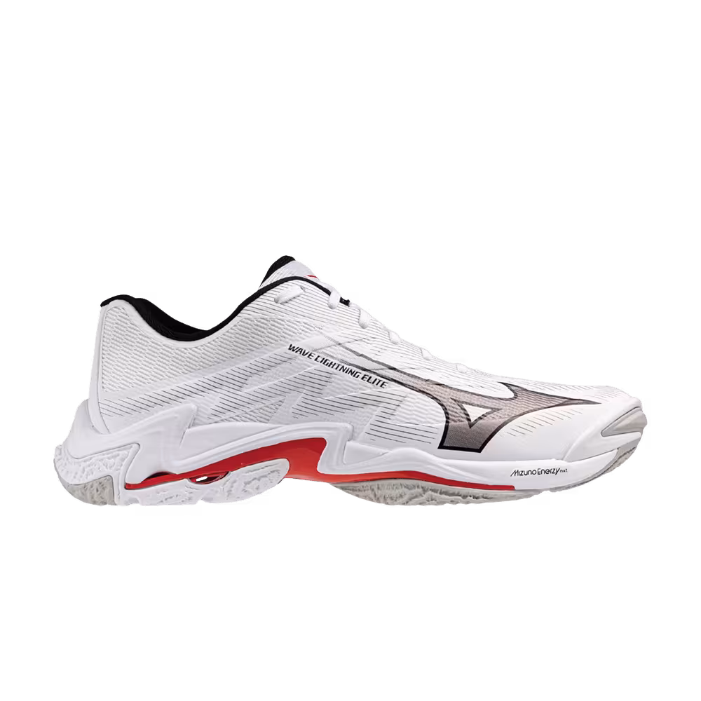 Mizuno Wave Lightning Elite White Grey Red