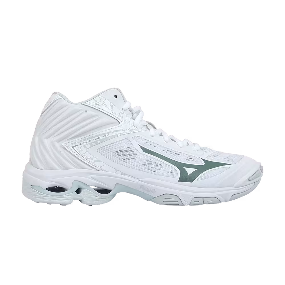 Mizuno Women's Wave Lightning Z5 Mid White Green