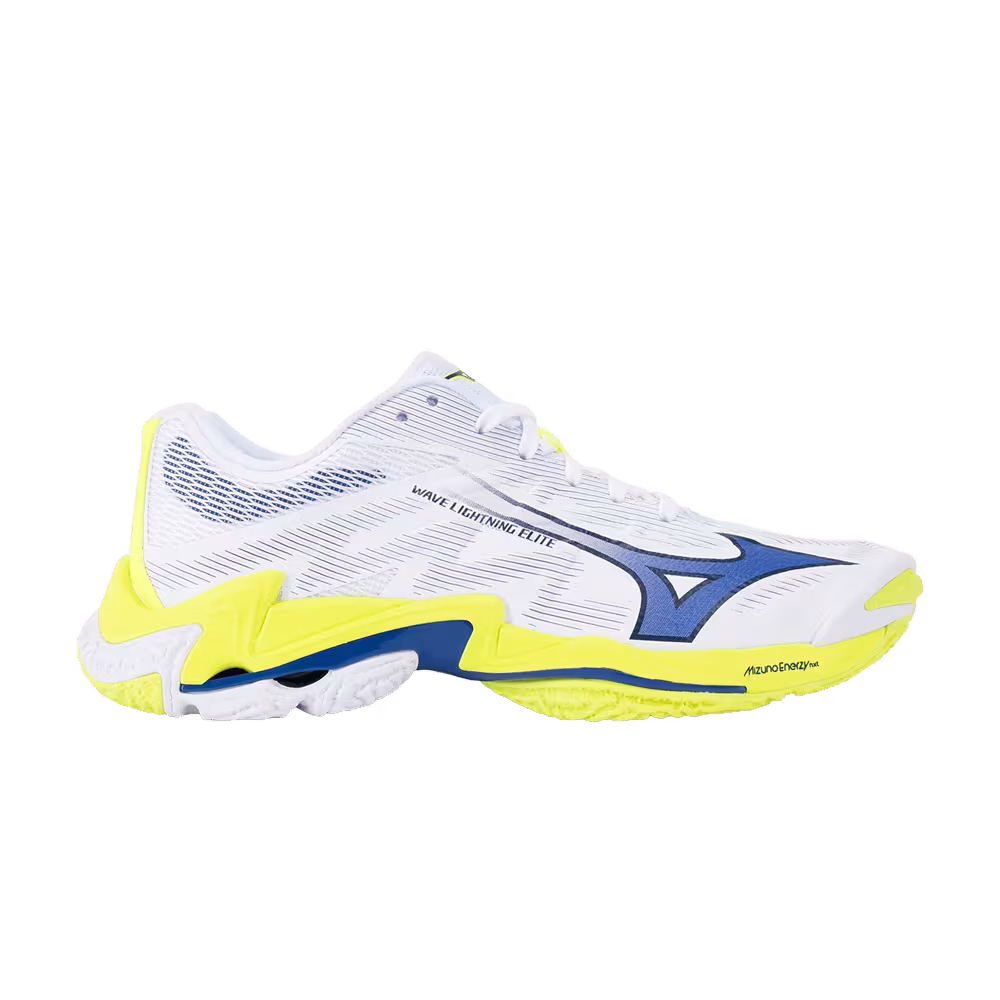 Mizuno Wave Lightning Elite White Blue Yellow