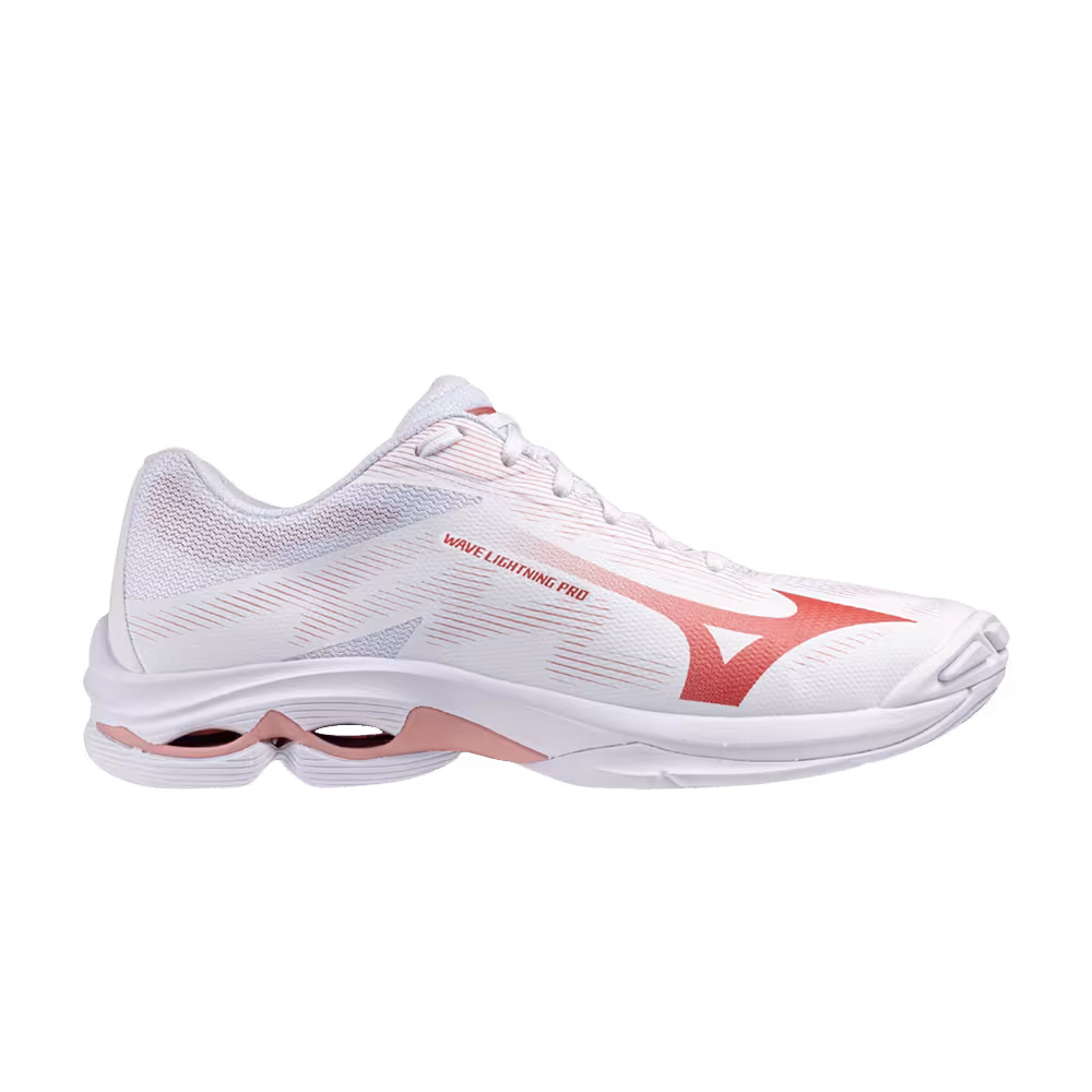 Mizuno Women's Wave Lightning Pro White Pink