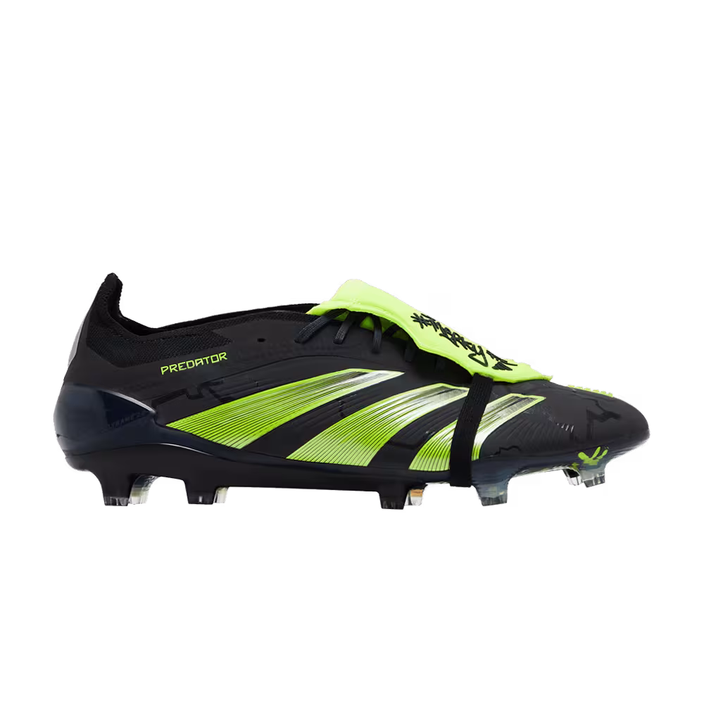 #MerkyFC x adidas Predator Elite Foldover Tongue FG Black Lucid Lemon
