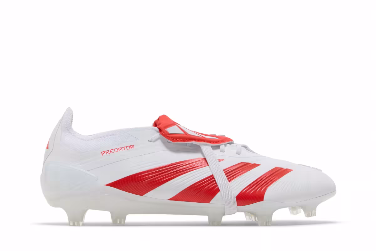 Trent Alexander-Arnold x adidas Predator Elite Foldover Tongue FG White Bright Red, view 2