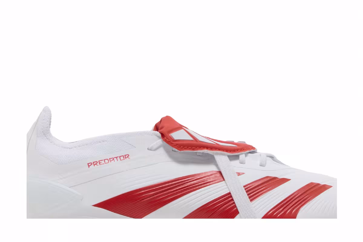 Trent Alexander-Arnold x adidas Predator Elite Foldover Tongue FG White Bright Red, view 3