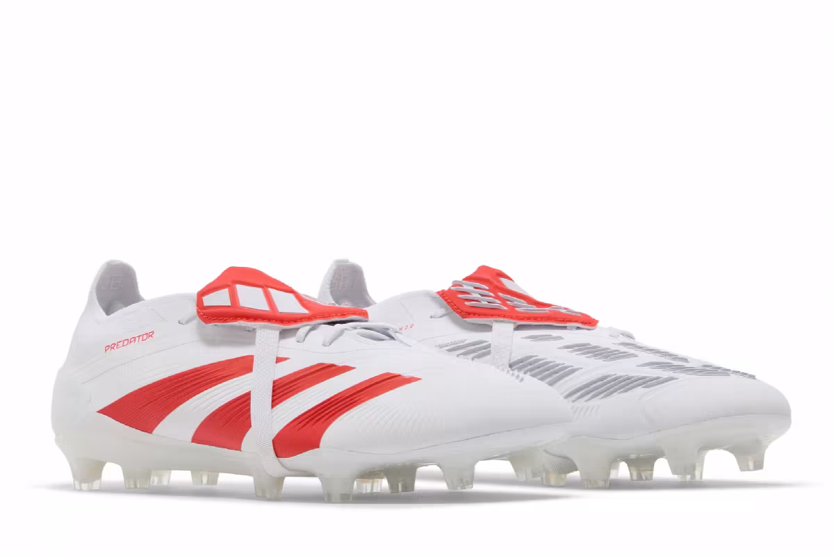 Trent Alexander-Arnold x adidas Predator Elite Foldover Tongue FG White Bright Red, view 9