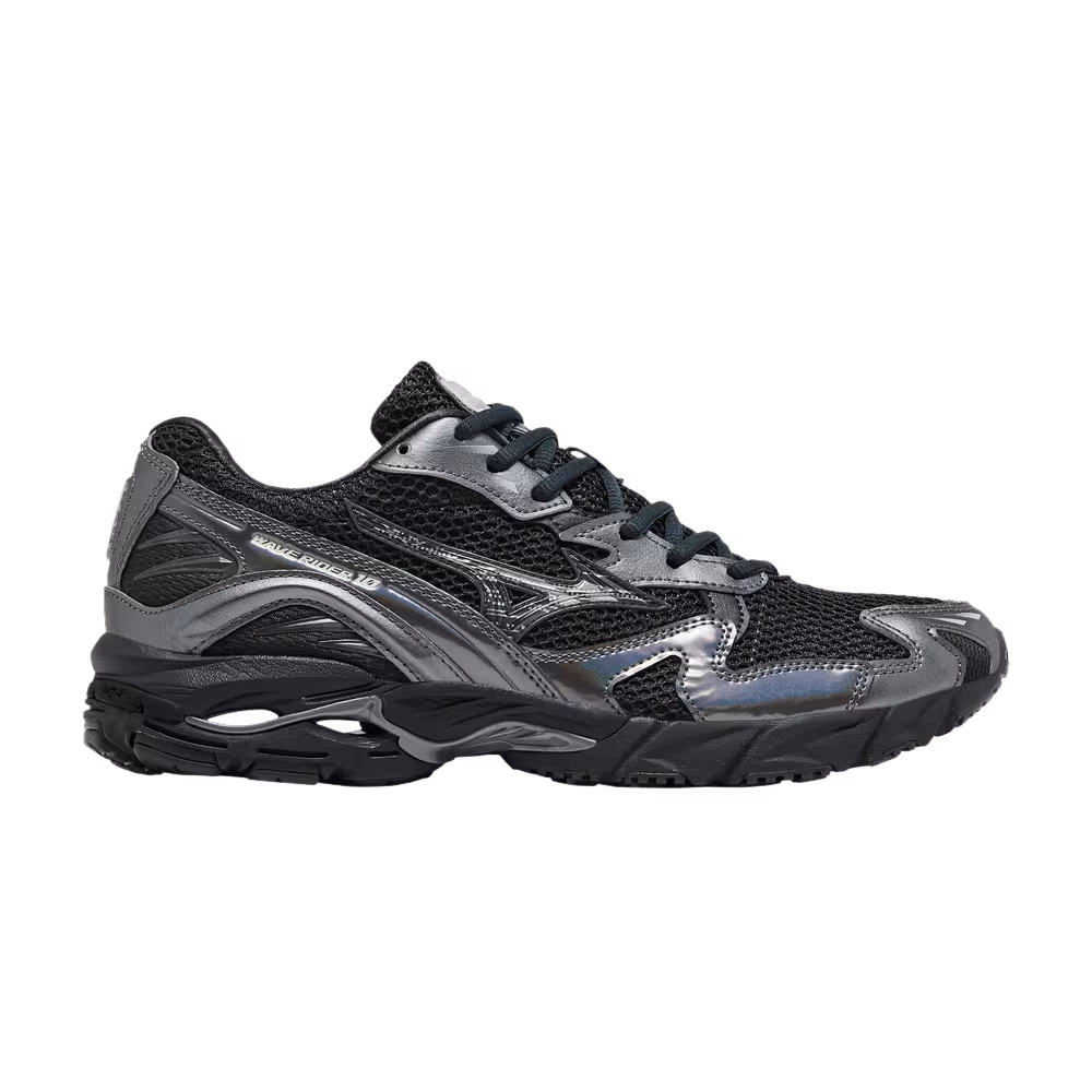 Mizuno Wave Rider 10 Black Sand Metallic Grey