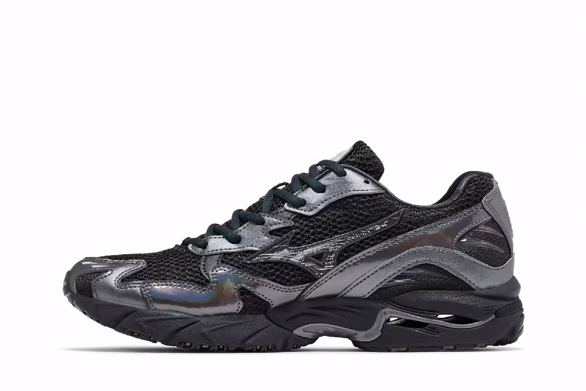 Mizuno Wave Rider 10 Black Sand Metallic Grey, view 4