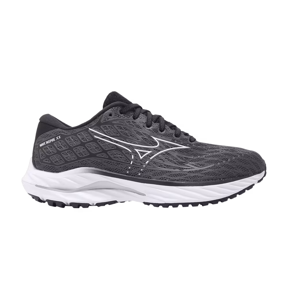 Mizuno Women's Wave Inspire 20 Wide Ebony White Black