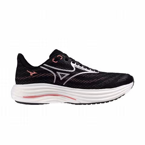 Mizuno Wmns Wave Rider 29 Super Wide 'Black Silver'