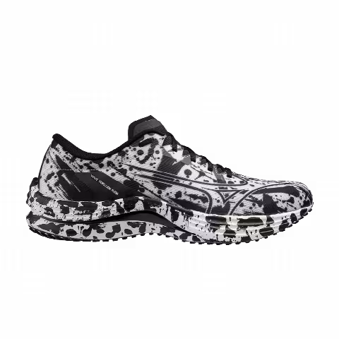Mizuno Wave Rebellion Flash 'White Black Splatter'