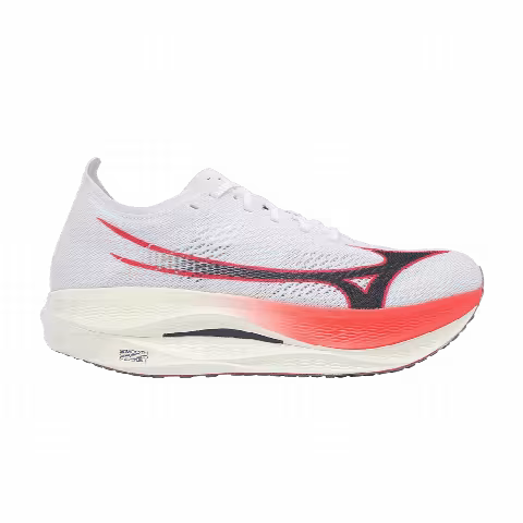 Mizuno Wave Rebellion Pro Low 'White Baritone Blue Fiery Coral'