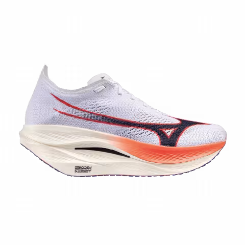 Mizuno Wave Rebellion Pro 3 'White Baritone Blue Fiery Coral'