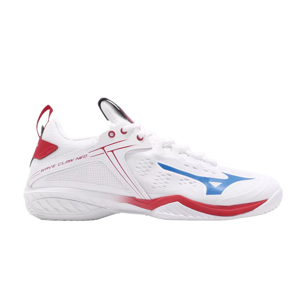 Mizuno Wave Claw Neo White Blue Red