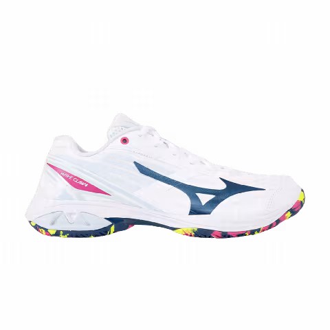 Mizuno Wave Claw 4 Wide 'White Blue Multi'