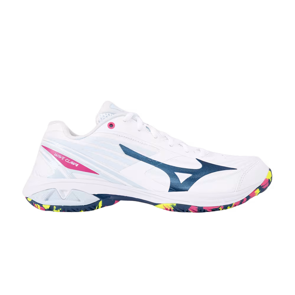 Mizuno Wave Claw 4 Wide White Blue Multi
