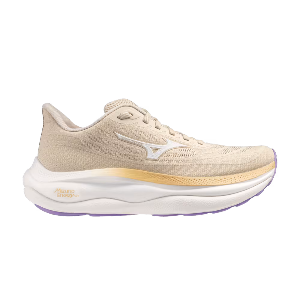 Mizuno Women's Wave Sky 9 Beige White