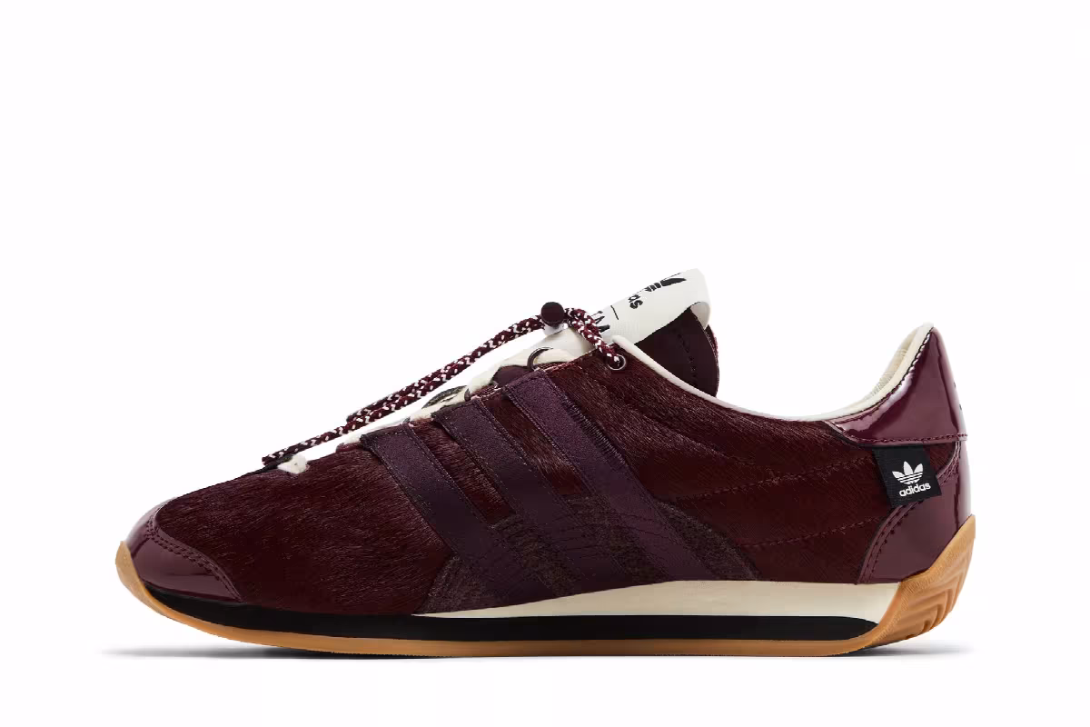 Song for the Mute x adidas Country OG Pony Hair Pack - Maroon, view 4