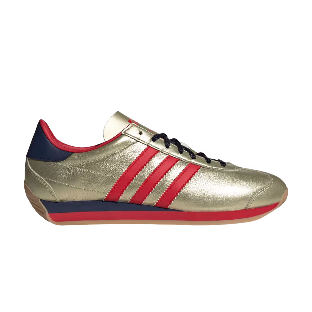 Adidas Country OG Gold Metallic Scarlet