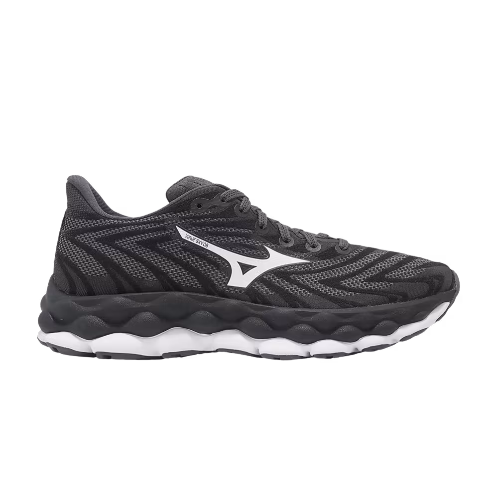 Mizuno Women's Wave Sky 8 Black White India Ink