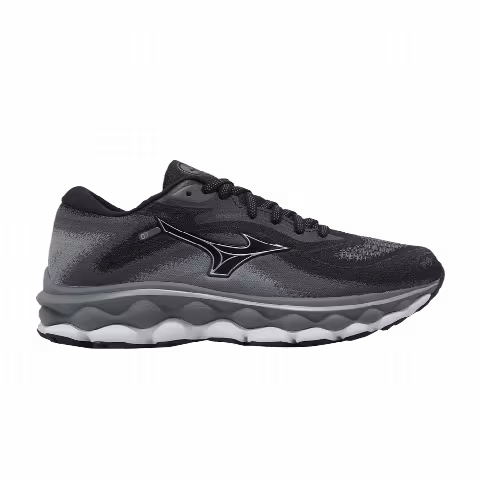 Mizuno Wmns Wave Sky 7 Super Wide 'Black Silverstar'