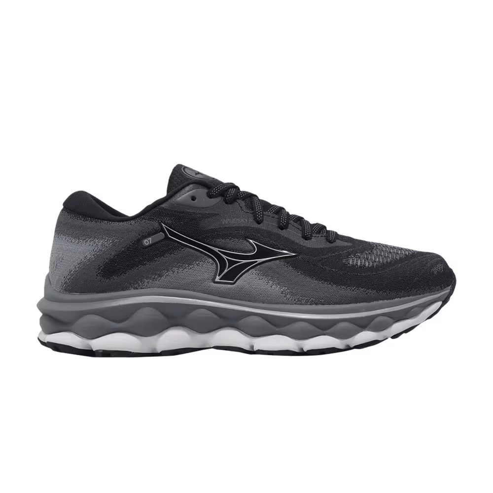 Mizuno Women's Wave Sky 7 Super Wide Black Silverstar
