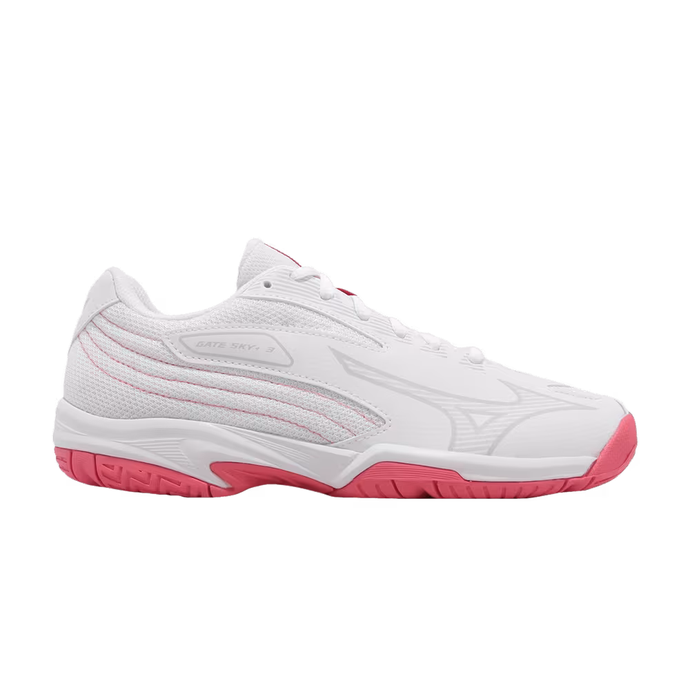 Mizuno Gate Sky Plus 3 Wide White High-Vis Pink