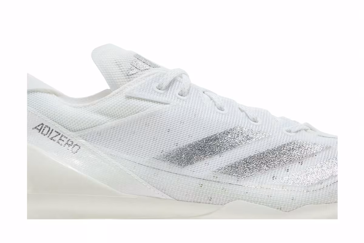 adidas Adizero Electric White Silver Metallic, view 3