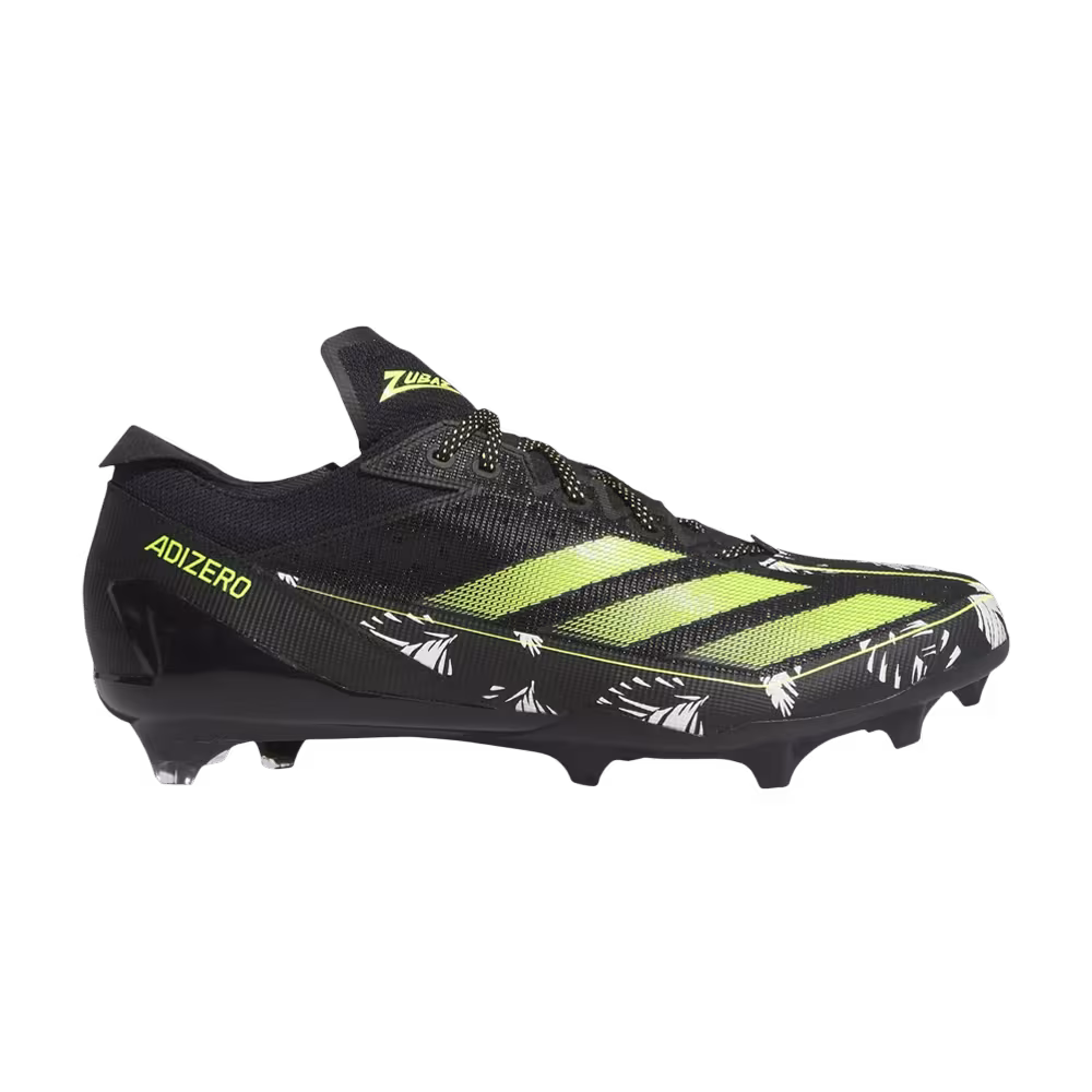 Zubaz x adidas Adizero Electric Black Solar Yellow Leaves