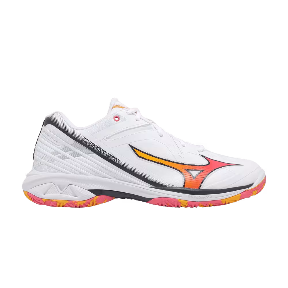 Mizuno Wave Claw 3 Wide White Orange