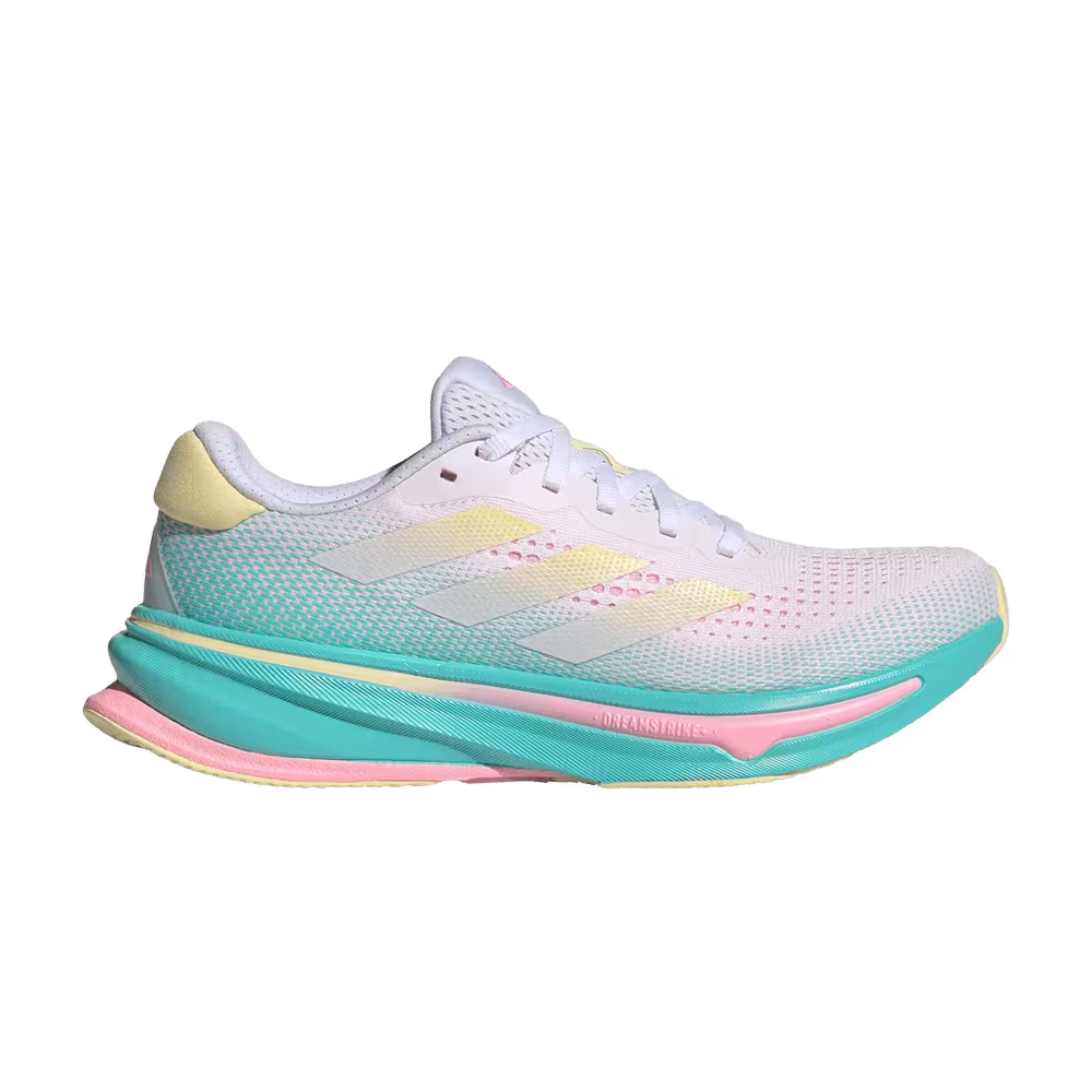 adidas Women's Supernova Rise White Yellow Flash Aqua
